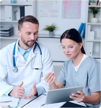 A care team reviewing short-term coverage needs